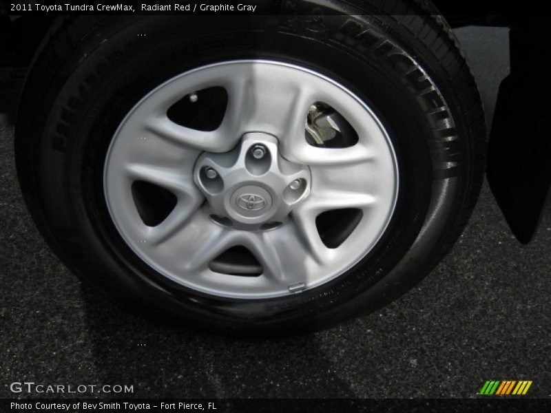 Radiant Red / Graphite Gray 2011 Toyota Tundra CrewMax