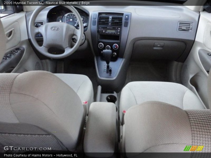 Nautical Blue Metallic / Beige 2006 Hyundai Tucson GL