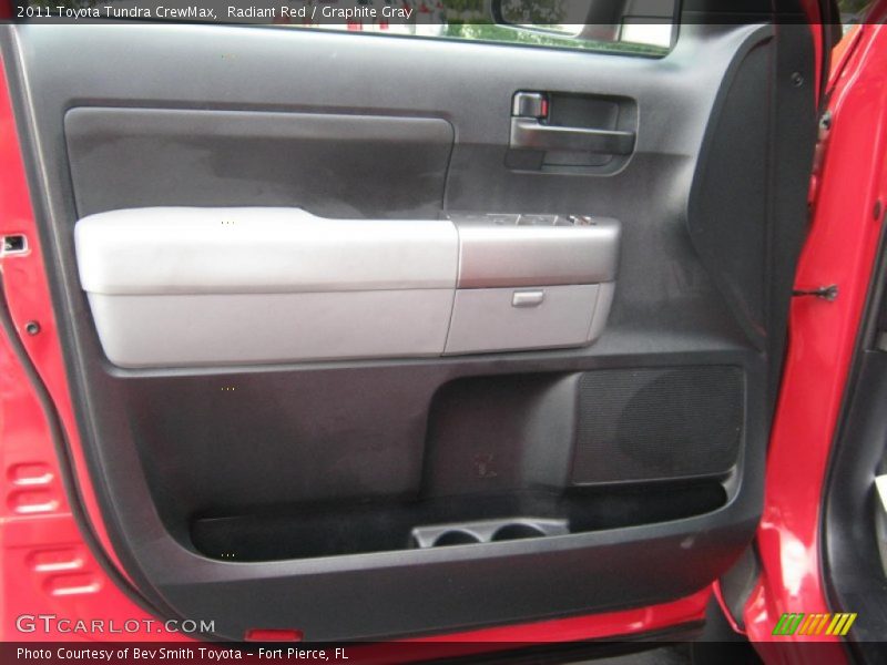 Radiant Red / Graphite Gray 2011 Toyota Tundra CrewMax