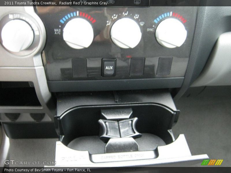 Radiant Red / Graphite Gray 2011 Toyota Tundra CrewMax