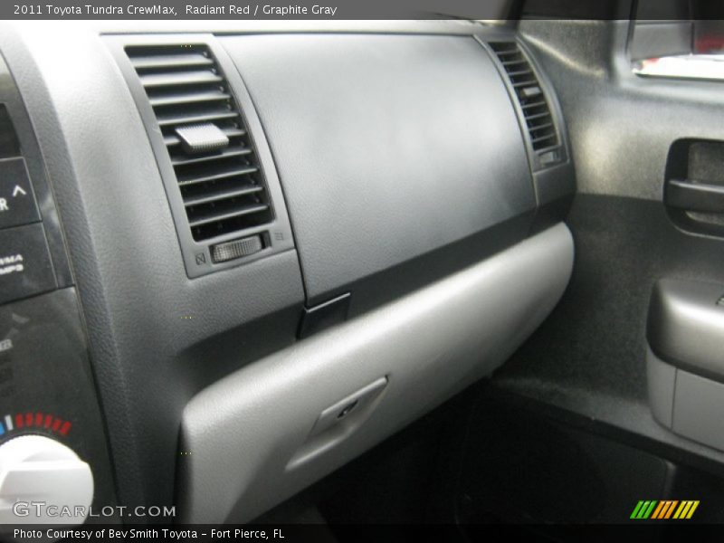 Radiant Red / Graphite Gray 2011 Toyota Tundra CrewMax