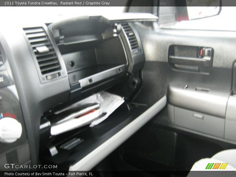 Radiant Red / Graphite Gray 2011 Toyota Tundra CrewMax