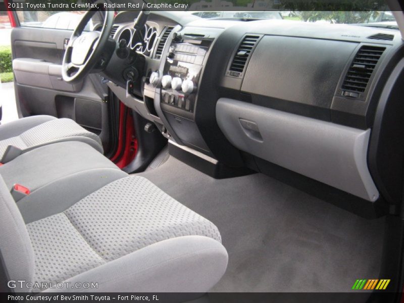 Radiant Red / Graphite Gray 2011 Toyota Tundra CrewMax