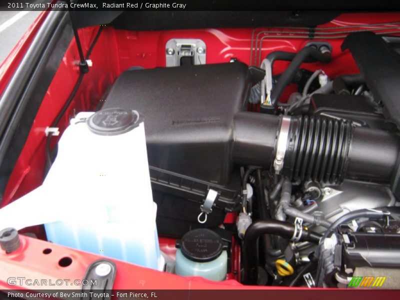 Radiant Red / Graphite Gray 2011 Toyota Tundra CrewMax