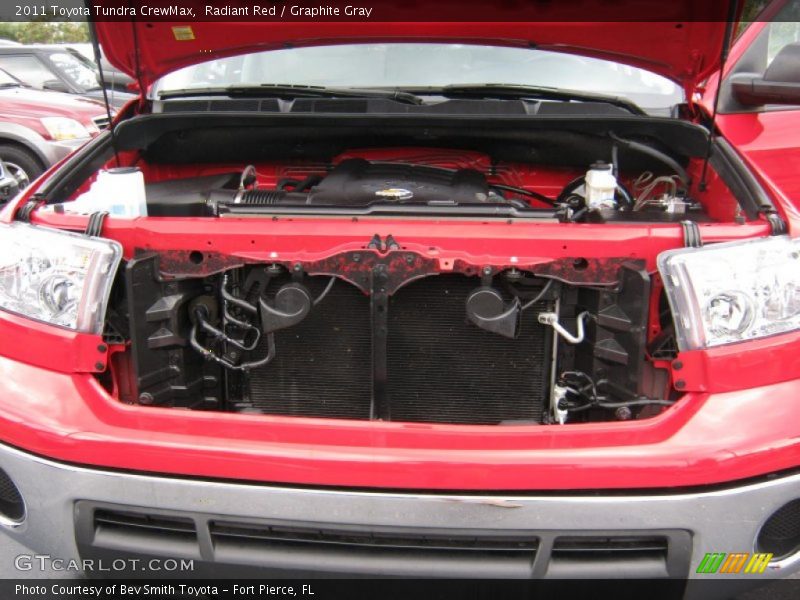 Radiant Red / Graphite Gray 2011 Toyota Tundra CrewMax