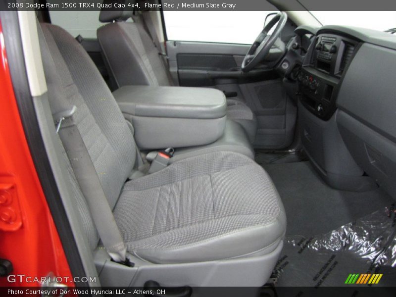 Flame Red / Medium Slate Gray 2008 Dodge Ram 1500 TRX4 Quad Cab 4x4