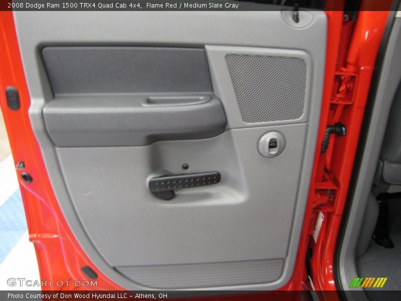 Flame Red / Medium Slate Gray 2008 Dodge Ram 1500 TRX4 Quad Cab 4x4