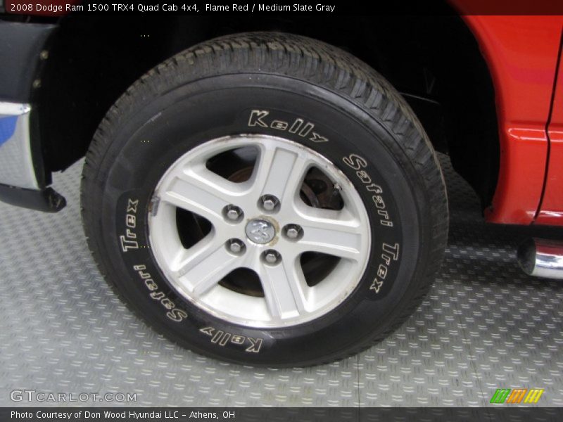 Flame Red / Medium Slate Gray 2008 Dodge Ram 1500 TRX4 Quad Cab 4x4