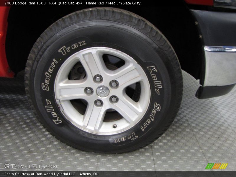 Flame Red / Medium Slate Gray 2008 Dodge Ram 1500 TRX4 Quad Cab 4x4