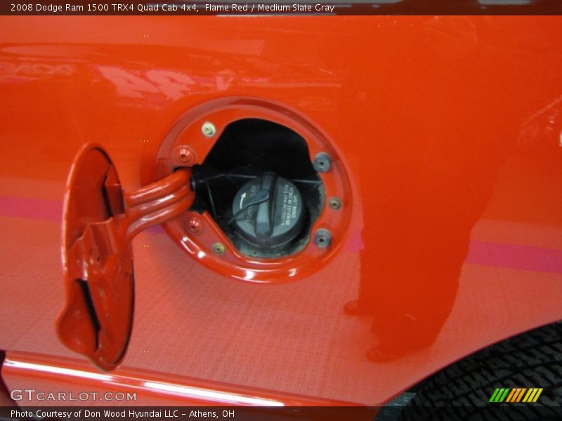 Flame Red / Medium Slate Gray 2008 Dodge Ram 1500 TRX4 Quad Cab 4x4