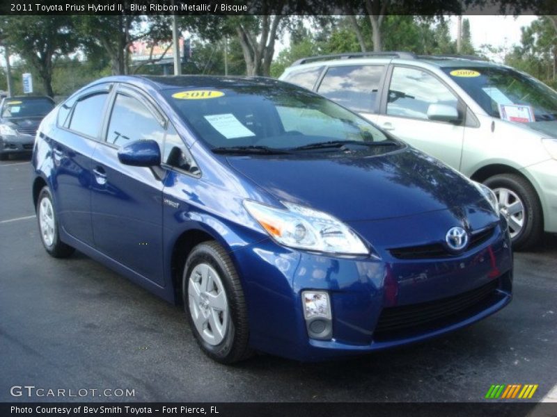 Blue Ribbon Metallic / Bisque 2011 Toyota Prius Hybrid II