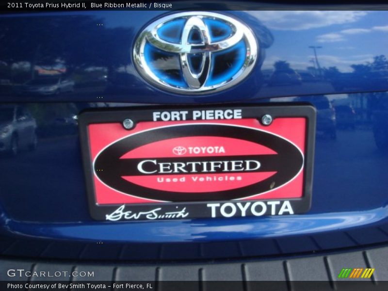 Blue Ribbon Metallic / Bisque 2011 Toyota Prius Hybrid II