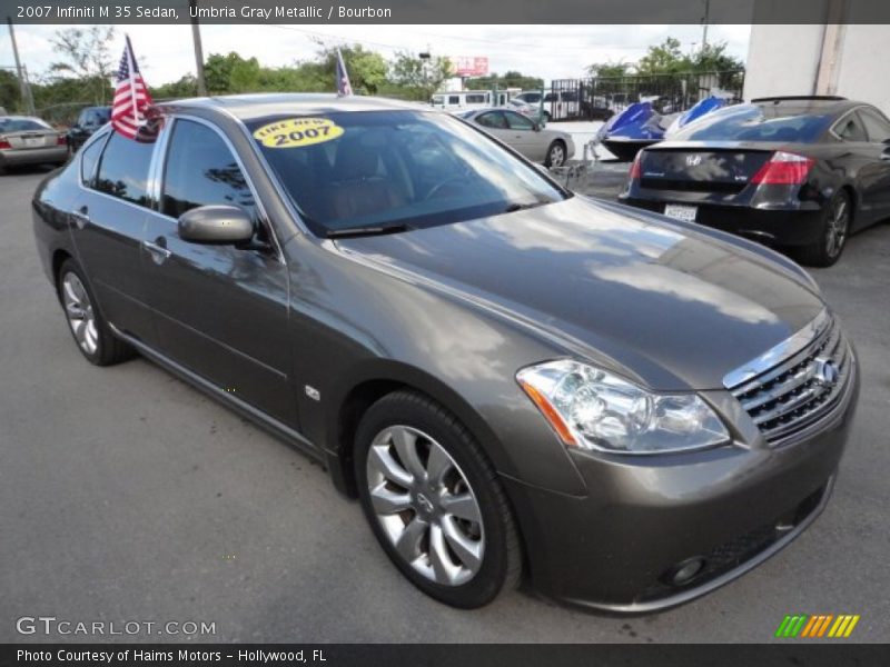 Umbria Gray Metallic / Bourbon 2007 Infiniti M 35 Sedan