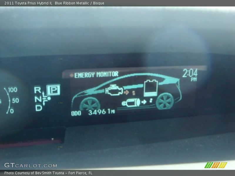 Blue Ribbon Metallic / Bisque 2011 Toyota Prius Hybrid II
