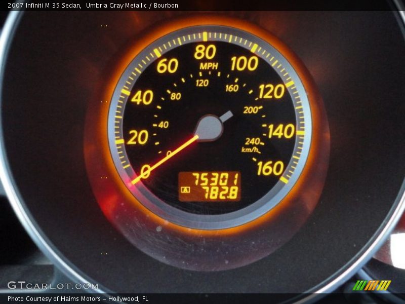 Umbria Gray Metallic / Bourbon 2007 Infiniti M 35 Sedan