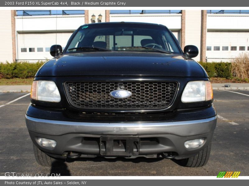 Black / Medium Graphite Grey 2003 Ford F150 XL SuperCab 4x4