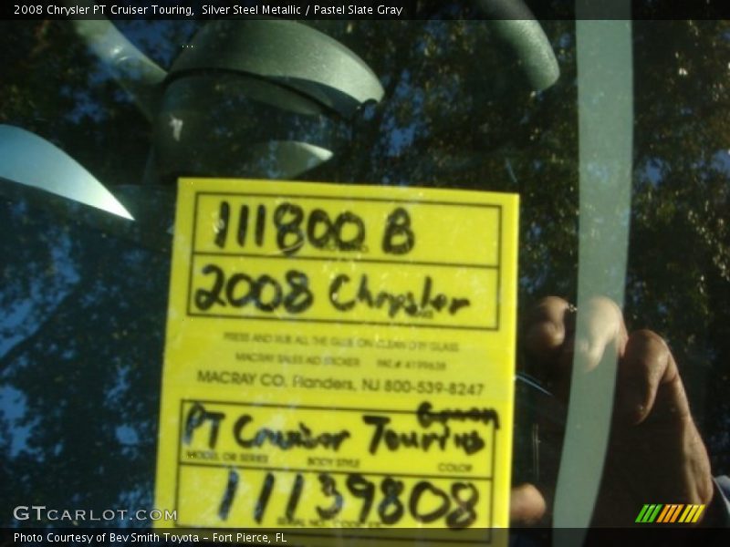 Silver Steel Metallic / Pastel Slate Gray 2008 Chrysler PT Cruiser Touring