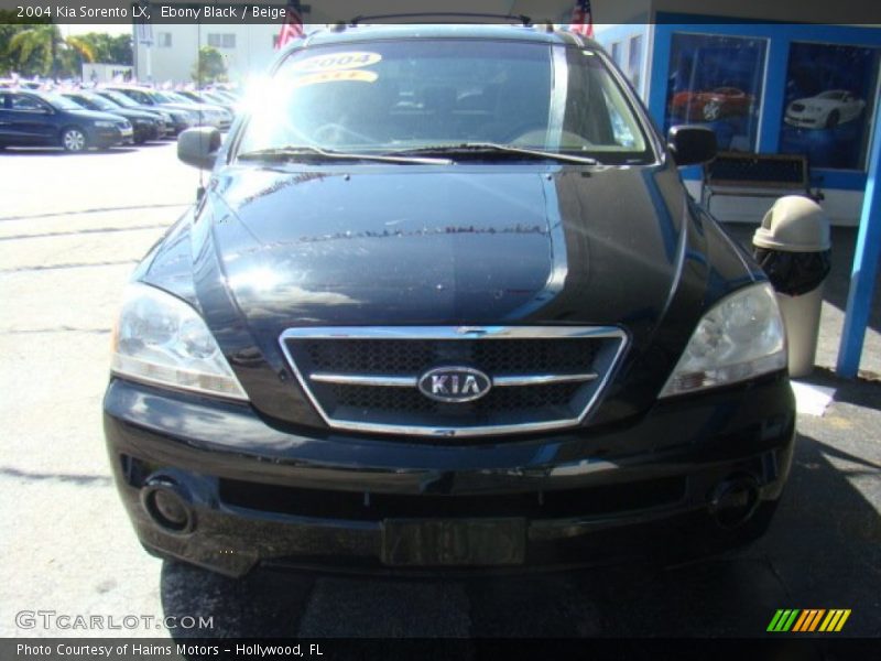 Ebony Black / Beige 2004 Kia Sorento LX