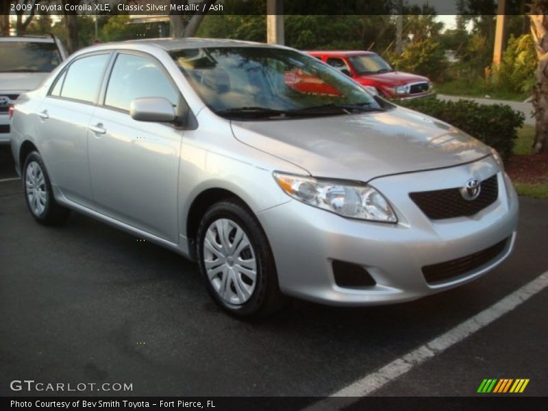 Classic Silver Metallic / Ash 2009 Toyota Corolla XLE