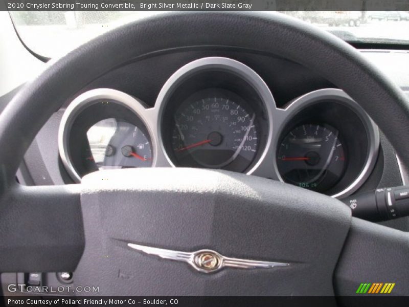 Bright Silver Metallic / Dark Slate Gray 2010 Chrysler Sebring Touring Convertible
