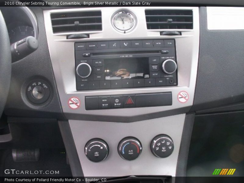 Bright Silver Metallic / Dark Slate Gray 2010 Chrysler Sebring Touring Convertible