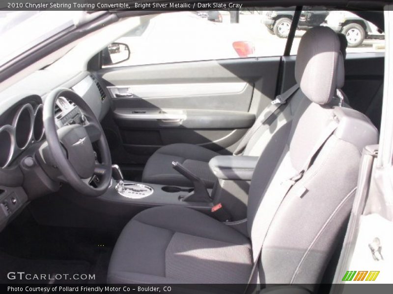 Bright Silver Metallic / Dark Slate Gray 2010 Chrysler Sebring Touring Convertible