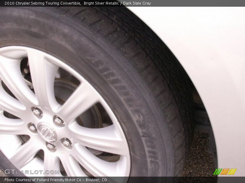 Bright Silver Metallic / Dark Slate Gray 2010 Chrysler Sebring Touring Convertible