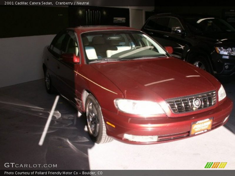 Cranberry / Neutral 2001 Cadillac Catera Sedan