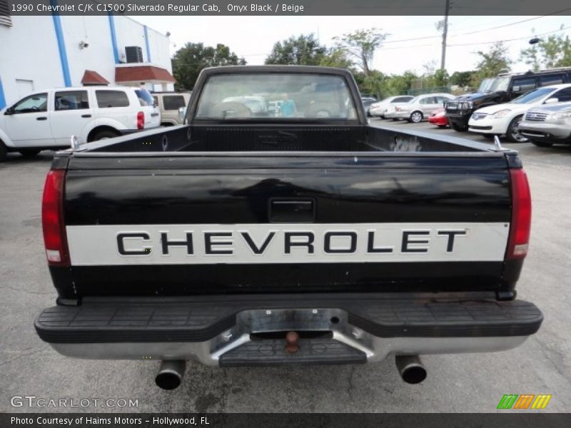 Onyx Black / Beige 1990 Chevrolet C/K C1500 Silverado Regular Cab