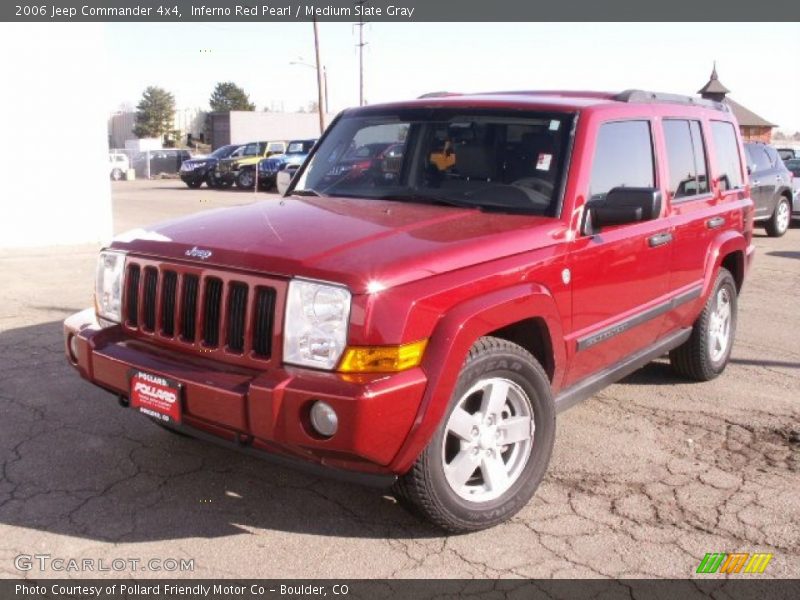 Inferno Red Pearl / Medium Slate Gray 2006 Jeep Commander 4x4