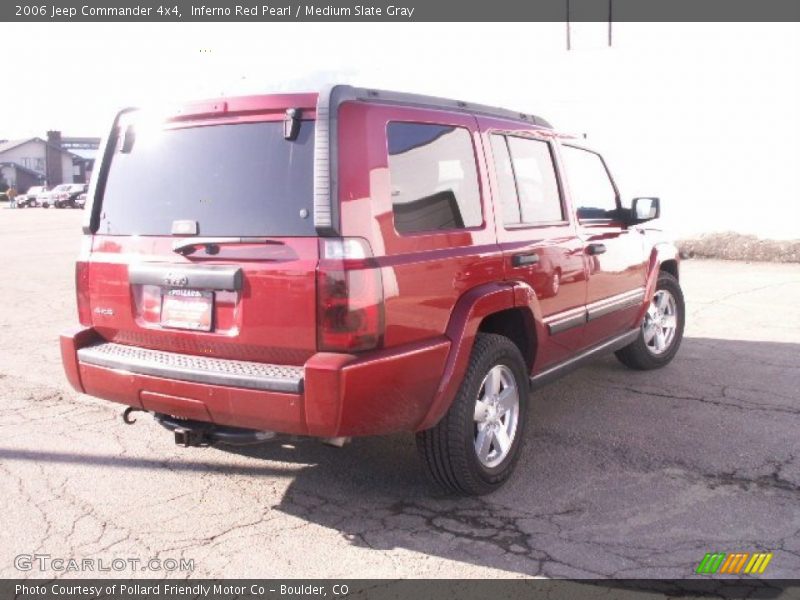 Inferno Red Pearl / Medium Slate Gray 2006 Jeep Commander 4x4