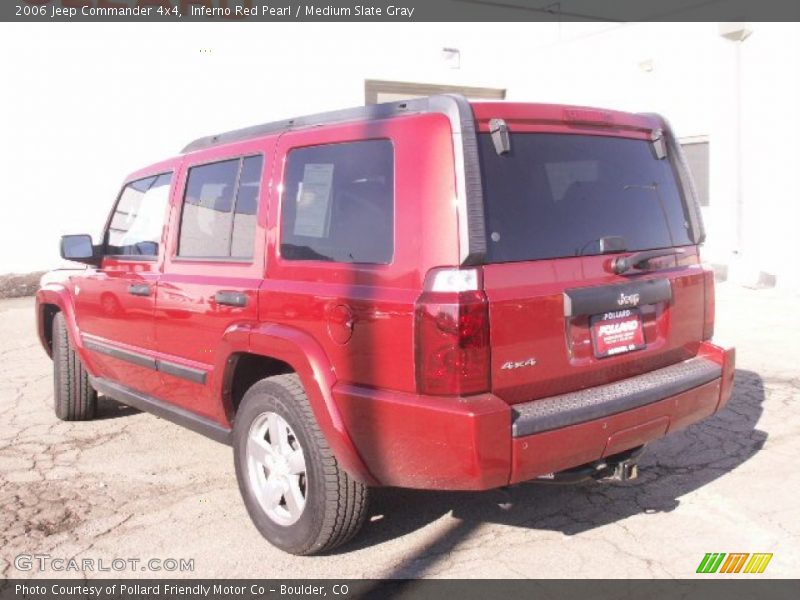 Inferno Red Pearl / Medium Slate Gray 2006 Jeep Commander 4x4