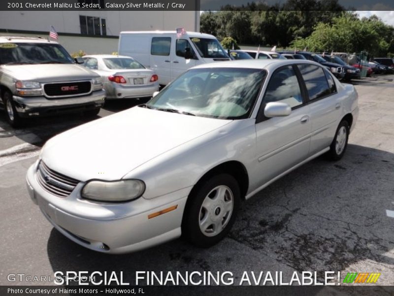 Galaxy Silver Metallic / Gray 2001 Chevrolet Malibu LS Sedan