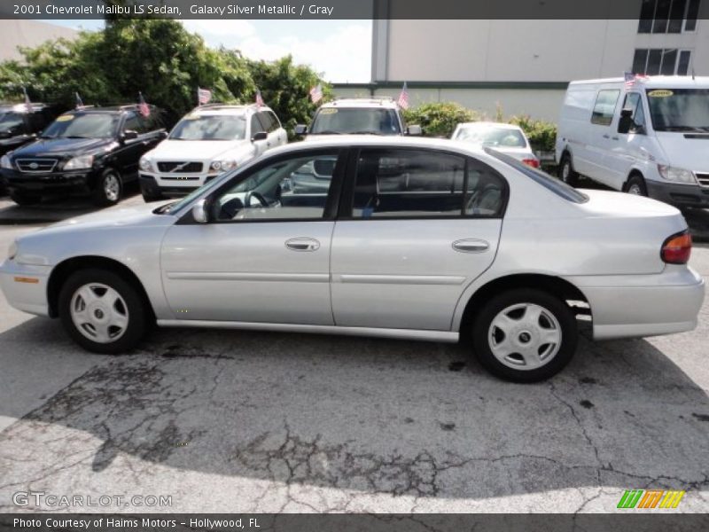 Galaxy Silver Metallic / Gray 2001 Chevrolet Malibu LS Sedan