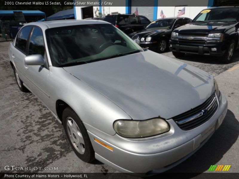 Galaxy Silver Metallic / Gray 2001 Chevrolet Malibu LS Sedan