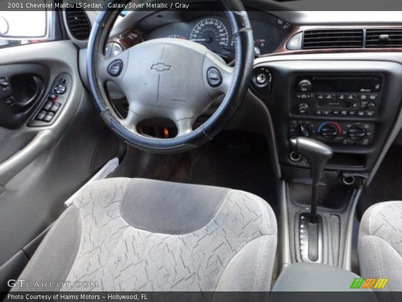 Galaxy Silver Metallic / Gray 2001 Chevrolet Malibu LS Sedan