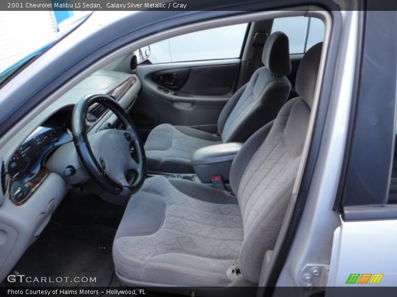 Galaxy Silver Metallic / Gray 2001 Chevrolet Malibu LS Sedan