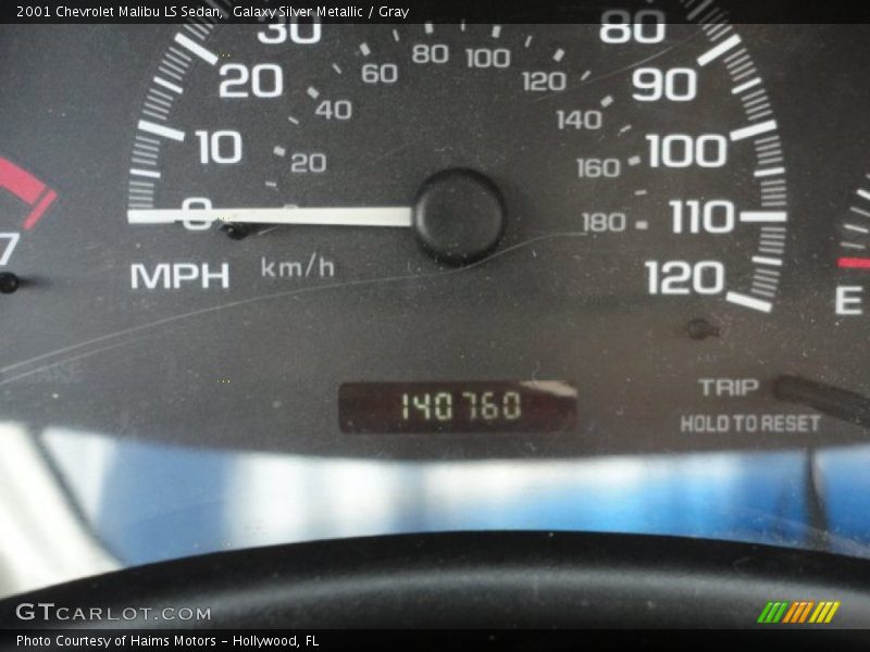 Galaxy Silver Metallic / Gray 2001 Chevrolet Malibu LS Sedan