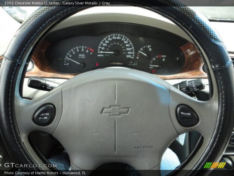 Galaxy Silver Metallic / Gray 2001 Chevrolet Malibu LS Sedan