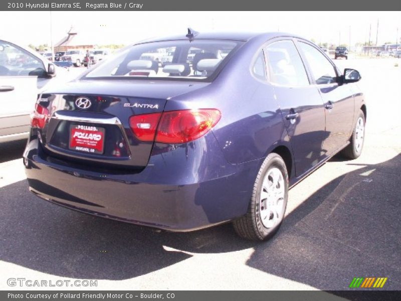 Regatta Blue / Gray 2010 Hyundai Elantra SE