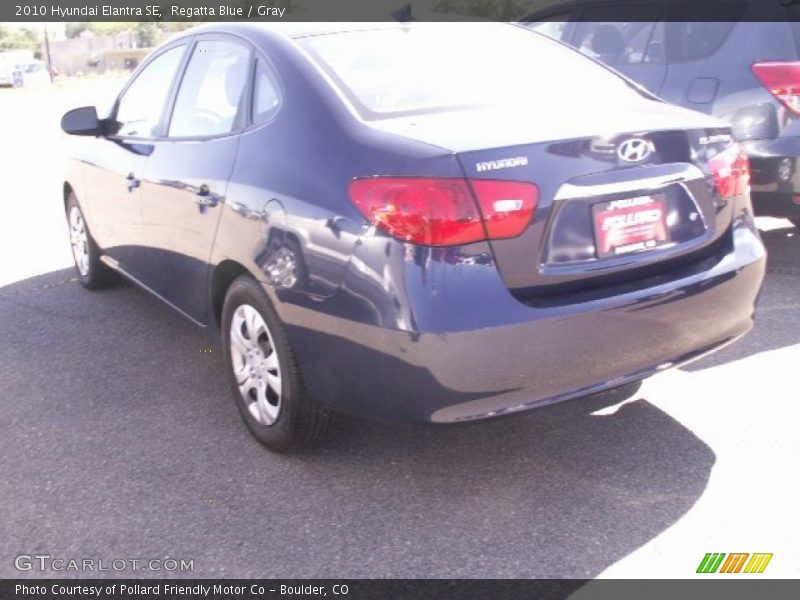 Regatta Blue / Gray 2010 Hyundai Elantra SE