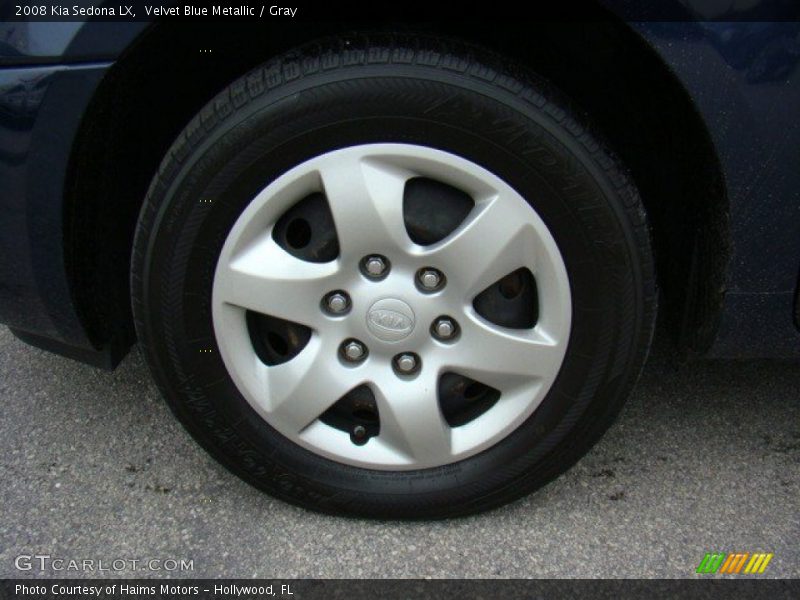 Velvet Blue Metallic / Gray 2008 Kia Sedona LX