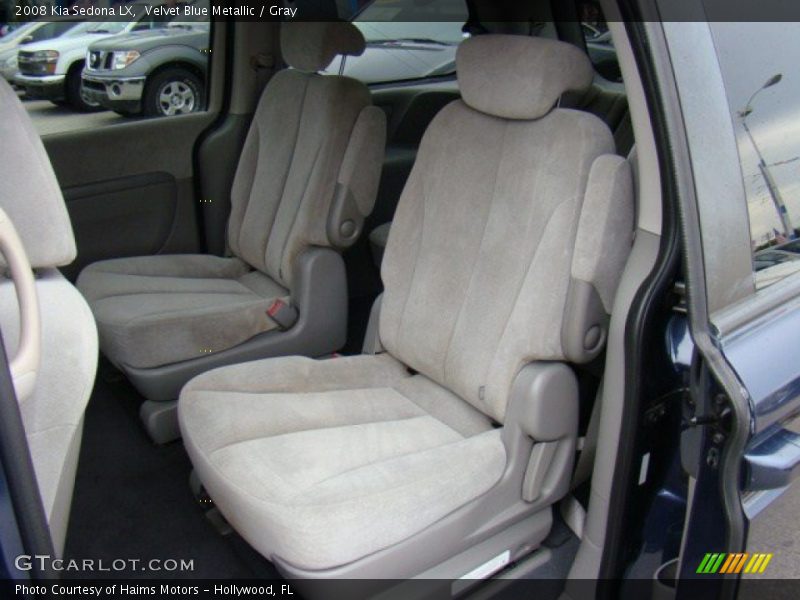Velvet Blue Metallic / Gray 2008 Kia Sedona LX