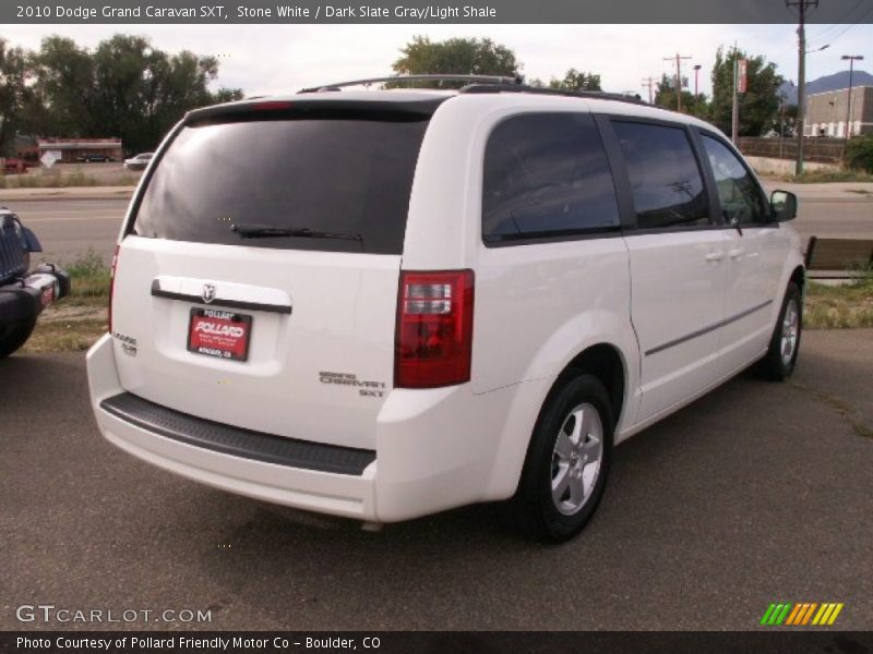 Stone White / Dark Slate Gray/Light Shale 2010 Dodge Grand Caravan SXT