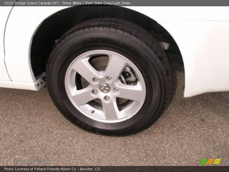 Stone White / Dark Slate Gray/Light Shale 2010 Dodge Grand Caravan SXT