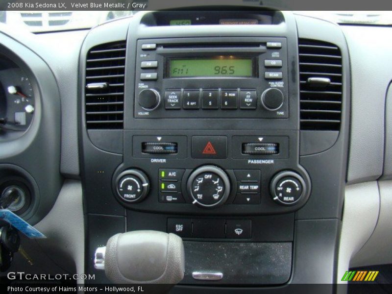 Velvet Blue Metallic / Gray 2008 Kia Sedona LX