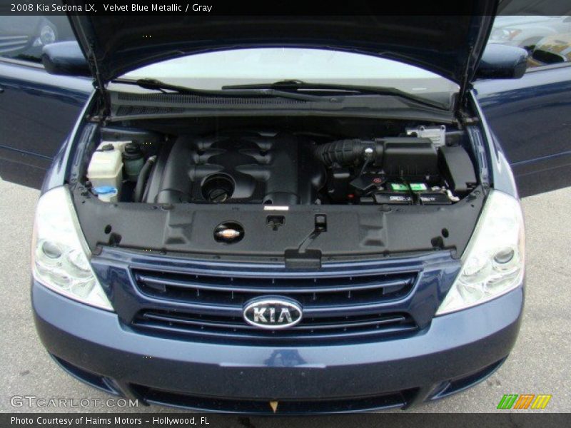 Velvet Blue Metallic / Gray 2008 Kia Sedona LX