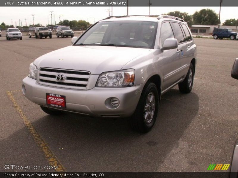 Millenium Silver Metallic / Ash Gray 2007 Toyota Highlander V6 4WD