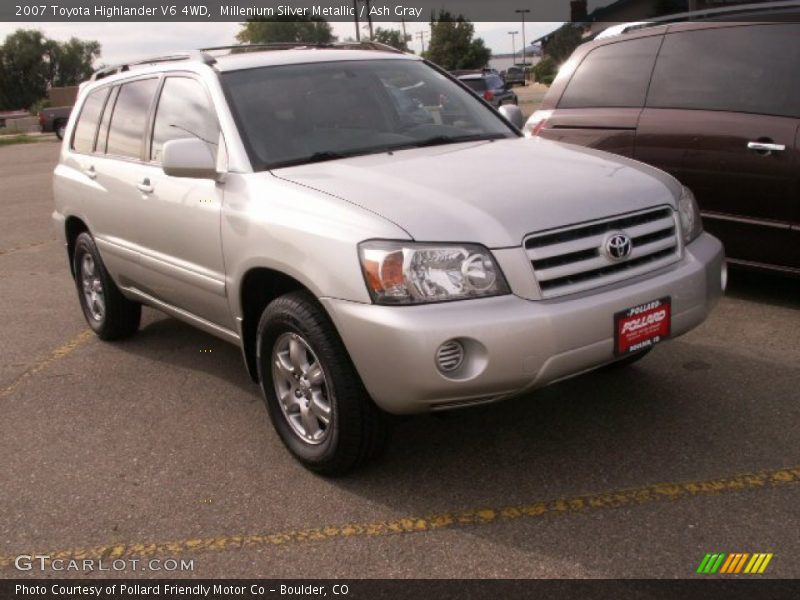 Millenium Silver Metallic / Ash Gray 2007 Toyota Highlander V6 4WD