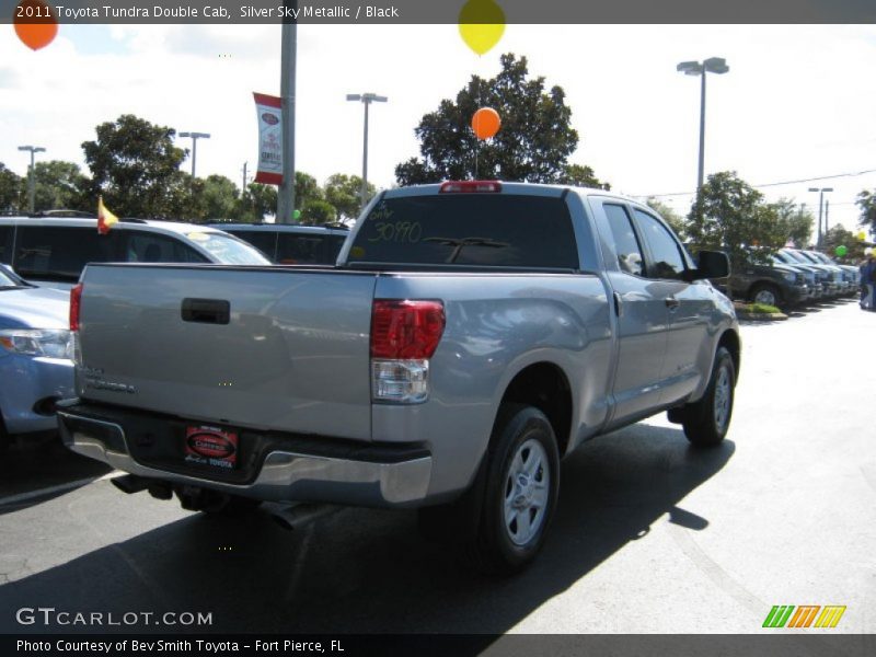 Silver Sky Metallic / Black 2011 Toyota Tundra Double Cab